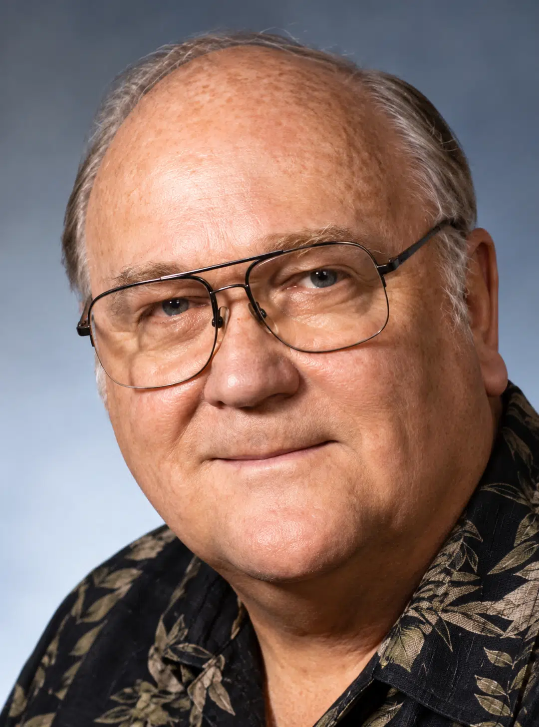 Warm Studio Portrait of an Older Man